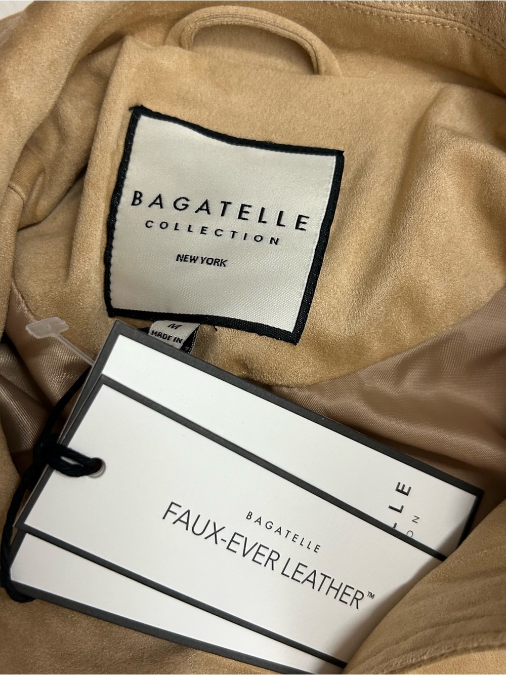 NWT (Size M) BAGATELLE
Suede Collared Jacket - Picture 8 of 9